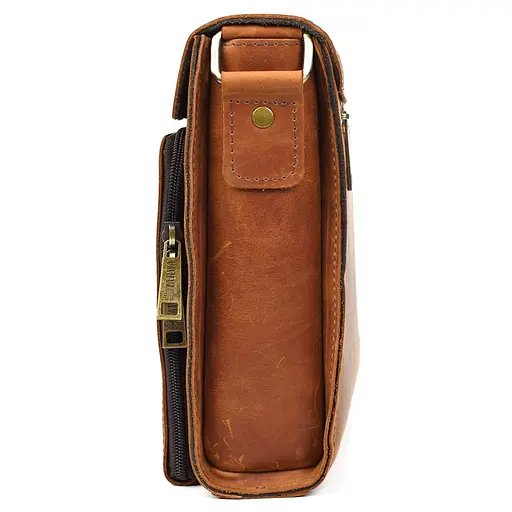 Чоловіча шкіряна сумка через плече TARWA 26х22х6 см sum0025774 - фото 5