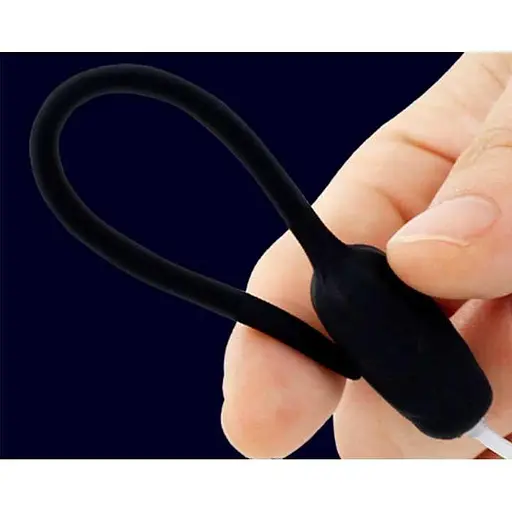 Вибрационный уретральный катетер Galaku 20 режимов USB 10,5 см Черный K000567 - фото 2