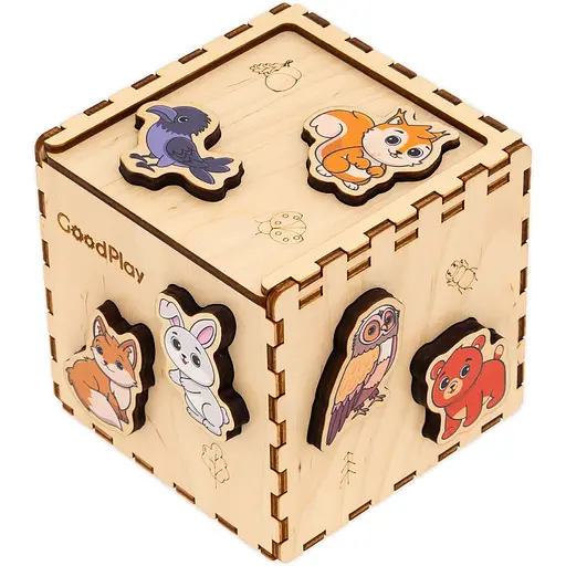 Кубик-сортер GoodPlay Лісові звірята (CUB-4-008)