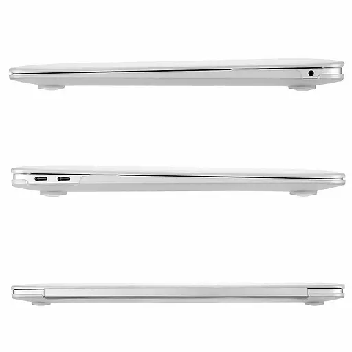 Пластиковая накладка STR Matte Hardshell Matte Case for MacBook Air 13" A1932/A2179/A2337 White (2018-2020) [52863] - фото 3