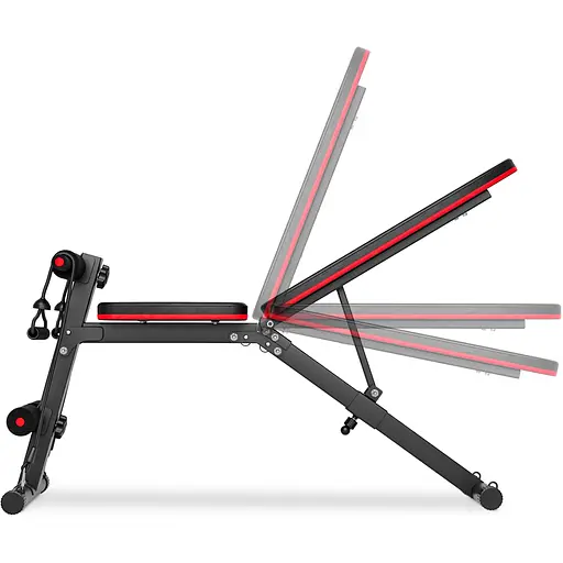 Набір Hop-Sport Strong 69кг з лавкою HS-1030 і стійками 1002L - фото 7