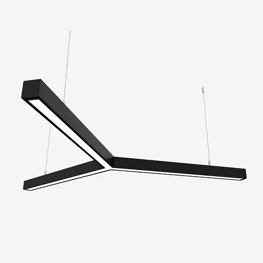 Світлодіодний світильник X-LED 90Вт Y-подібний чорний (Ø1230) - фото 1