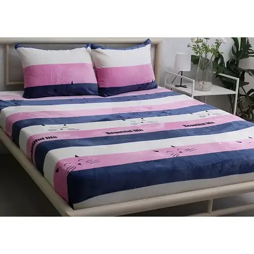 Простирадло на резинці з наволочками TAG Tekstil 180х200х20 см 000267552