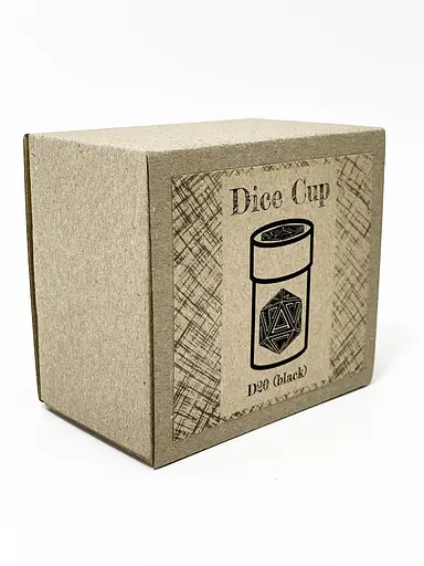 Настольная игра Планета Ігор Чаша для кубиков D20 (черная) (Dice cup D20 black) (pi-dc004) - фото 9