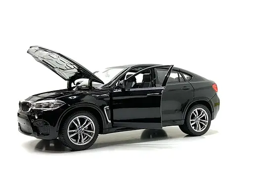 Машинка коллекционная металлическая BMW X6M Rastar 56600 1:24 черный - фото 5