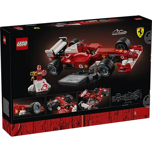 Конструктор LEGO Icons Ferrari F2004 та Міхаель Шумахер 735 деталей (11375) - фото 10