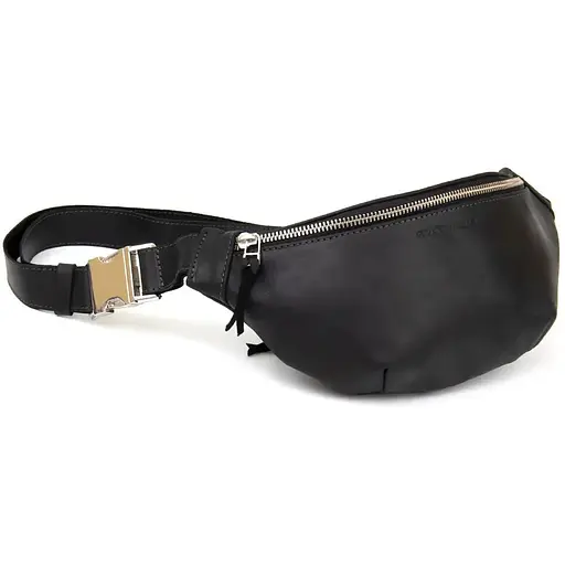 Жіноча шкіряна сумка-бананка Grande Pelle 11х26х7 см sum0026374 - фото 4