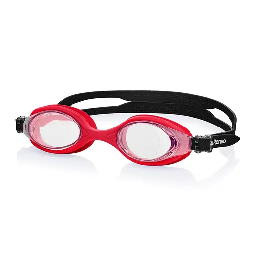 Дитячі окуляри для плавання Renvo Ertan JR Anti-fog Чорний Червоний OSFM (1SG120-0701) - фото 1