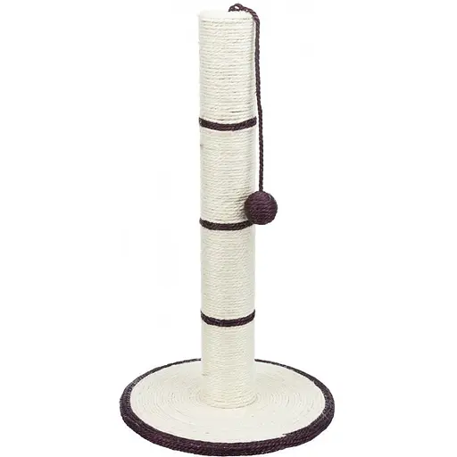 Когтеточка-столбик Trixie для кошек с игрушкой на веревке сизаль 35х62 см [CD] в ассортименте - фото 2