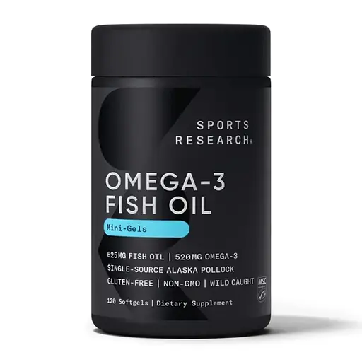 Омега-3 Sport Research Omega-3 Fish Oil Alaska 625 mg 120 mini softgels (1086-2023-10-4009)