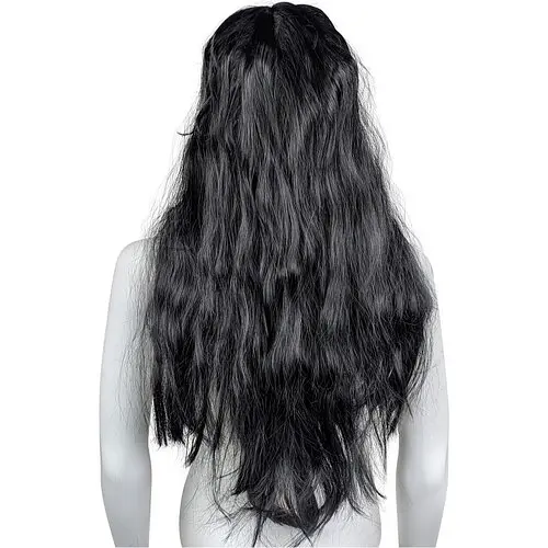 Парик Уэнзди Адамс, расплетенный - фото 3