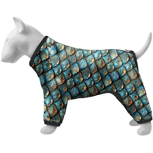Ветровка для собак Waudog Clothes, рисунок "Луска", M45