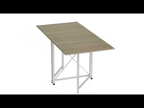 Стіл-книга трансформер Оріон 2 Ferrum-decor 750x1520x730 Білий метал ДСП Дуб Сонома 16 мм (FRD-104593) - фото 9