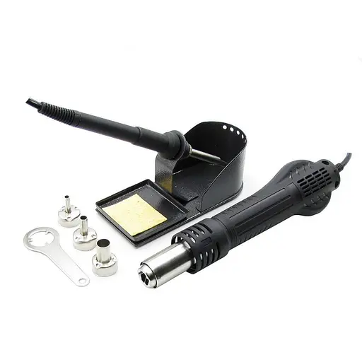 Паяльная станция Lukey 702 фен, паяльник - фото 4