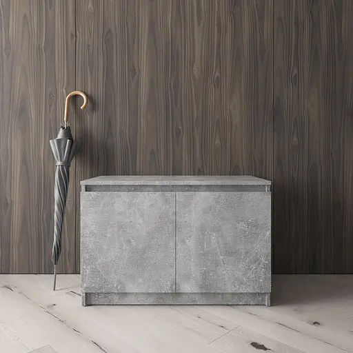 Тумба для взуття Vays R-20 Бетон, без ручок, ЛДСП, 80×40×53 см - для передпокою, коридору