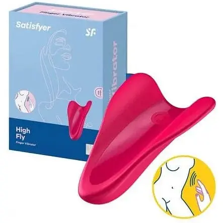 Вібратор на палець Satisfyer High Fly 6.5 см червоний