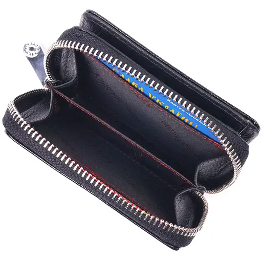 Кожаный женский кошелек KARYA 9х10.3х3 см acs0024612 - фото 5