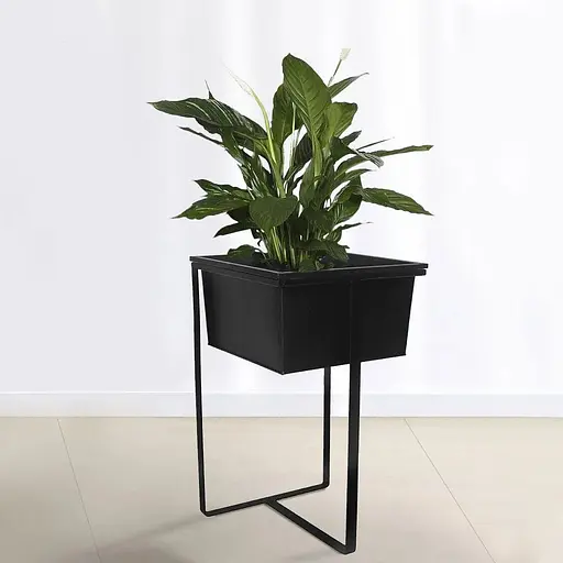 Кашпо Engard на металевій підставці 36х36х59/36х36х20 см (ME-01) - фото 2