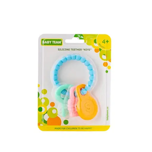 Дитяча іграшка прорізувач "Ключики" 4024 силіконовий - фото 2