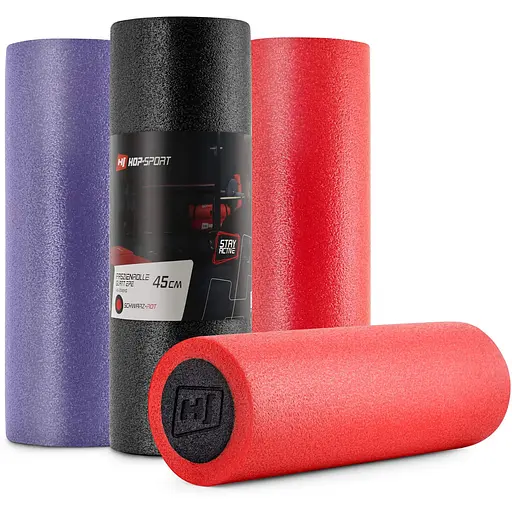 Массажный ролик (валик, роллер) Hop-Sport EPE 45см красный - фото 3