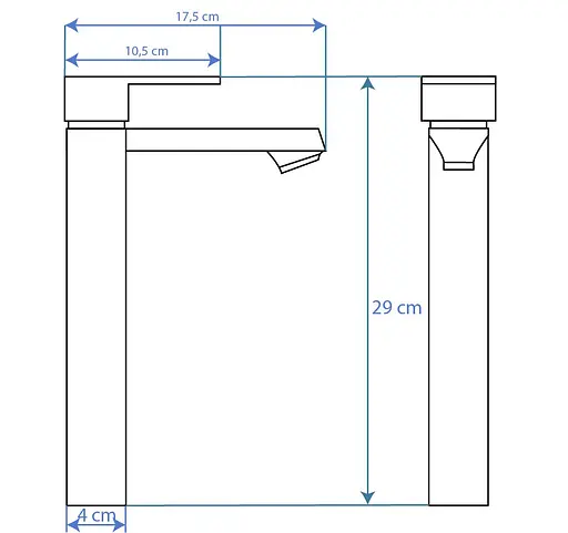 Смеситель для умывальника Rea Mayson gold высокий REA-B5103 Золотой - фото 4