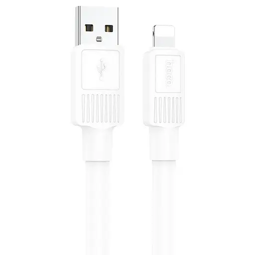 Кабель Hoco Lightning Solid charging data cable X84 білий 6931474770974