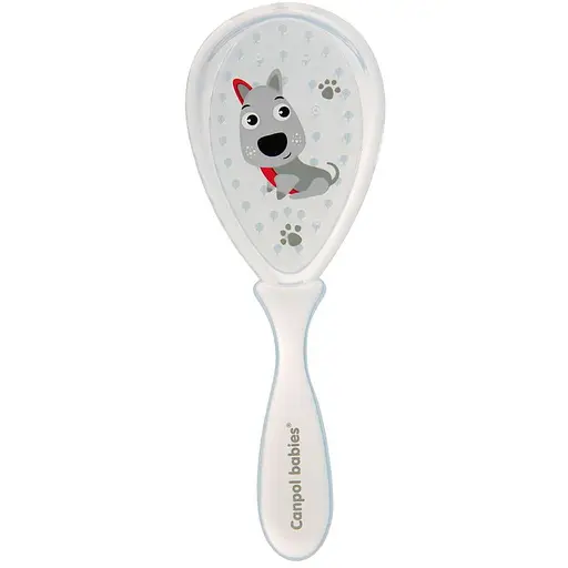 Щiтка для волосся тверда з гребінцем Canpol babies Cute Animals блакитна (2/419_blu) - фото 4