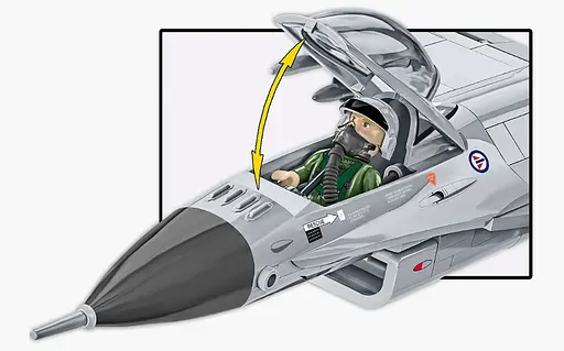 Конструктор Самолет истребитель F-16AM Fighting Falcon COBI 5913 - фото 7