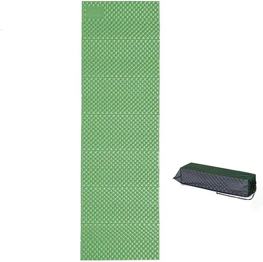 Туристичний спальний килимок (каремат) Naturehike пінка Зелений - фото 5