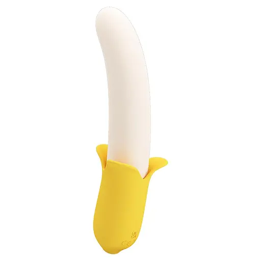 Вібратор Pretty Love Banana Geek 19.5 см жовтий - фото 8