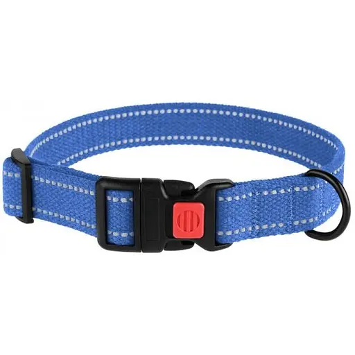 Нашийник для собак Barksi Сotton М 30-40х2 см лазурно-синій - фото 3