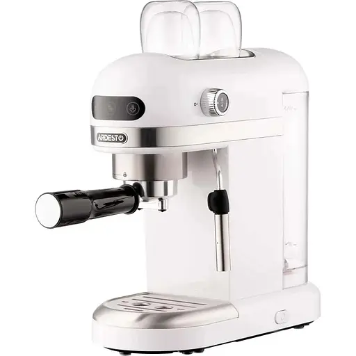 Кофеварка Ardesto YCM-E1500 White/Inox 1350W рожковый кофе молотый 1.4 л подогрев чашек - фото 2