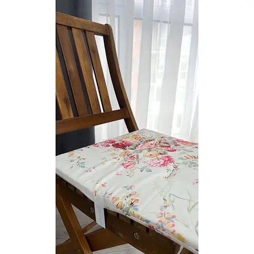 Водоотталкивающая подушка на стул Цветочный принт (2 шт.) - фото 5