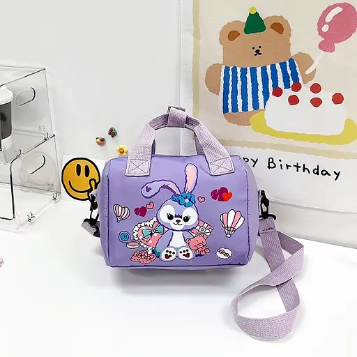 Сумочка текстильна Мультяшки, 1 відділення, знімний регульований ремінець, C67987 (В асортименті) - фото 4