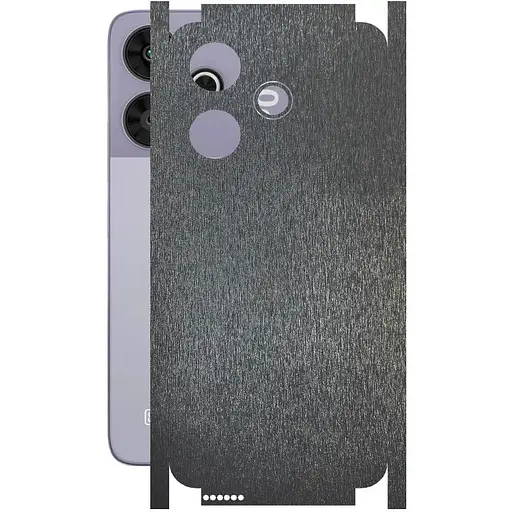 Защитная пленка StatusSKIN для Xiaomi Poco M6 Plus Корпус Винил Металл черный