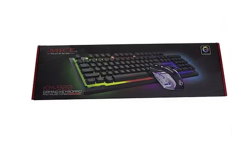 Набор игровой клавиатура и мышь с подсветкой iMICE KM-900 3200 DPI - фото 2