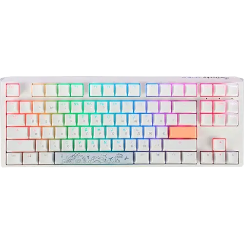Клавиатура Ducky One 3 Cherry MX Blue UA RGB White (DKON2187ST-CUAPXPWWWSC1)