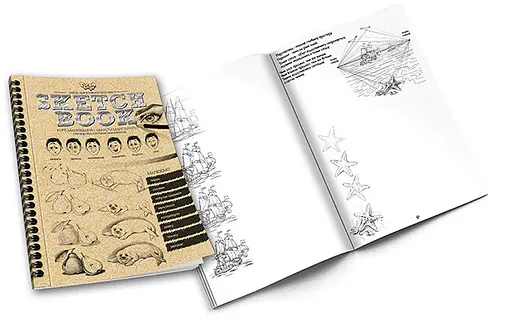 Набір креативної творчості Sketch Book (українською), Danko Toys