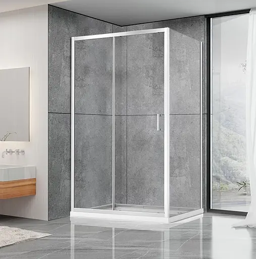 Душевая кабина Dusel A-515 1200x800x1900 прозрачная, Универсальная, прозрачная, хром, 120x80 - фото 1