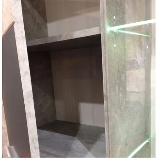 Модульна стінка для вітальні Гербор Альпін (4 елементи) Бетон ательєр + Антрацит (GRB-1893) - фото 2