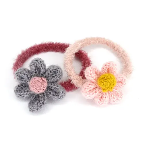 Резинка для волосся в'язана Ромашка La-beauty 0300-729-1, 5 штук - фото 2