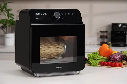 Мультипечь Ardesto 2250Вт -15л сенсорное управление 40-220°C металл/пластик бело-черный - фото 2