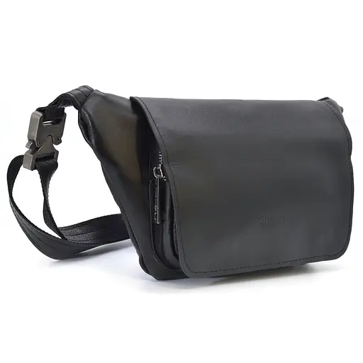 Кожаная мужская сумка на пояс TARWA 14х29х5 см sum0026002 - фото 3