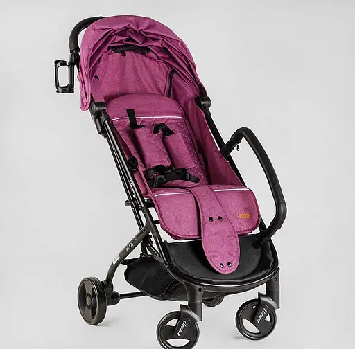 Прогулочная детская коляска Joy Elegans A-16207 со стальной рамой, футкавером и подстаканником - фото 7