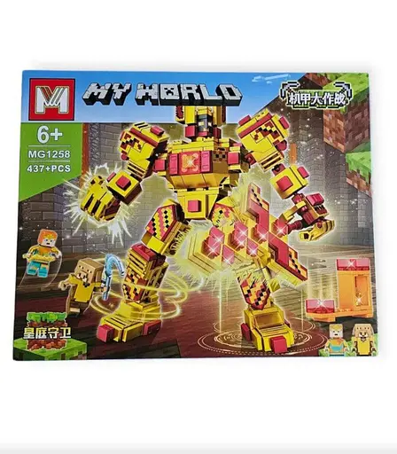 Детский конструктор My World MG1258 робот из блоков 437 деталей - фото 2