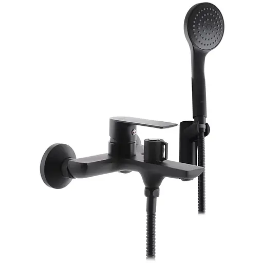 Змішувач для ванни Haiba Alex 009 Euro HB3926 Чорний матовий - фото 1