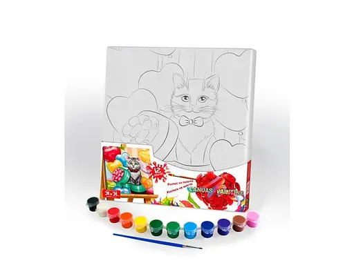 Креативна творчість "Розпис на полотні 31*31см "Кіт" PX-07-09