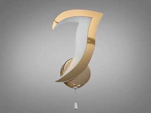 Світлодіодний світильник в спальню, 12W, золото - фото 3