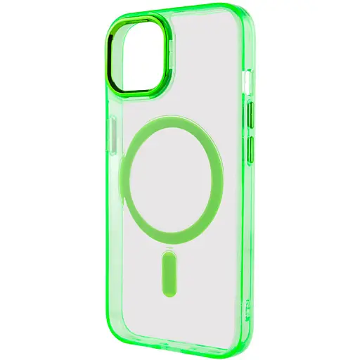 Чохол Epik TPU Iris with MagSafe для Apple iPhone 14, 6.1 Салатовий - фото 3