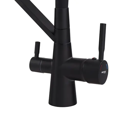Змішувач для кухні Mixxus Premium Magnet 021 Black з гнучким виливом MI6974 Чорний матовий - фото 6